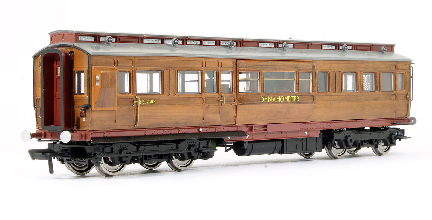 Pre-Owned LNER Dynamometer Car No. E905202 in British Railways faux teak finish with BR Gill Sans lettering