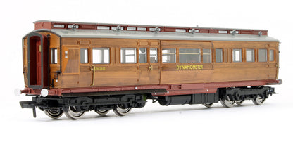 Pre-Owned LNER Dynamometer Car No. E905202 in British Railways faux teak finish with BR Gill Sans lettering
