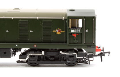 Class 20/0 Disc Headcode & Tablet Catcher D8032 BR Green (Late Crest) Diesel Locomotive - Sound Fitted