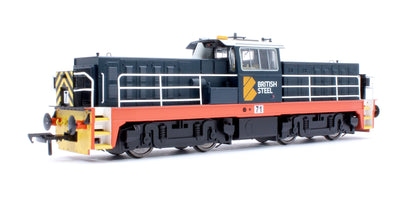 Hunslet Bo-Bo in British Steel Blue No.71 Diesel Locomotive - DCC Fitted