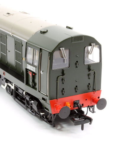 Class 20/0 Disc Headcode & Tablet Catcher D8032 BR Green (Late Crest) Diesel Locomotive - Sound Fitted