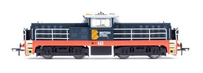 Hunslet Bo-Bo in British Steel Blue No.71 Diesel Locomotive - DCC Sound