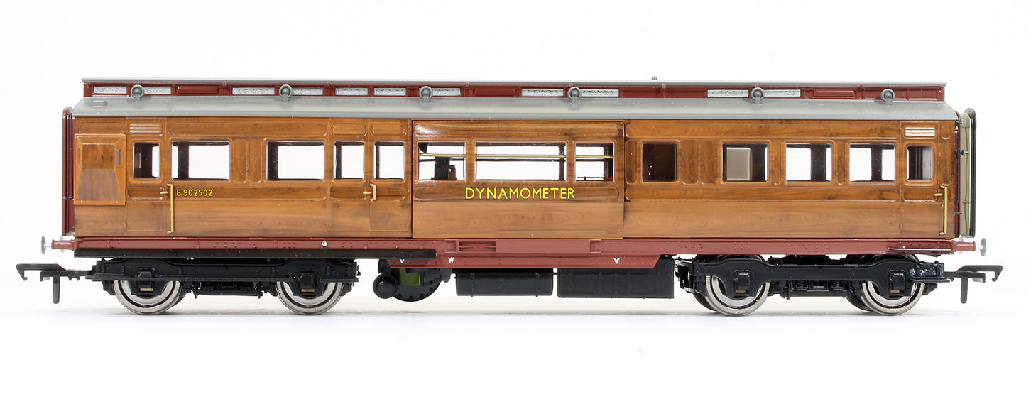 Pre-Owned LNER Dynamometer Car No. E905202 in British Railways faux teak finish with BR Gill Sans lettering