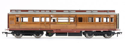 Pre-Owned LNER Dynamometer Car No. E905202 in British Railways faux teak finish with BR Gill Sans lettering