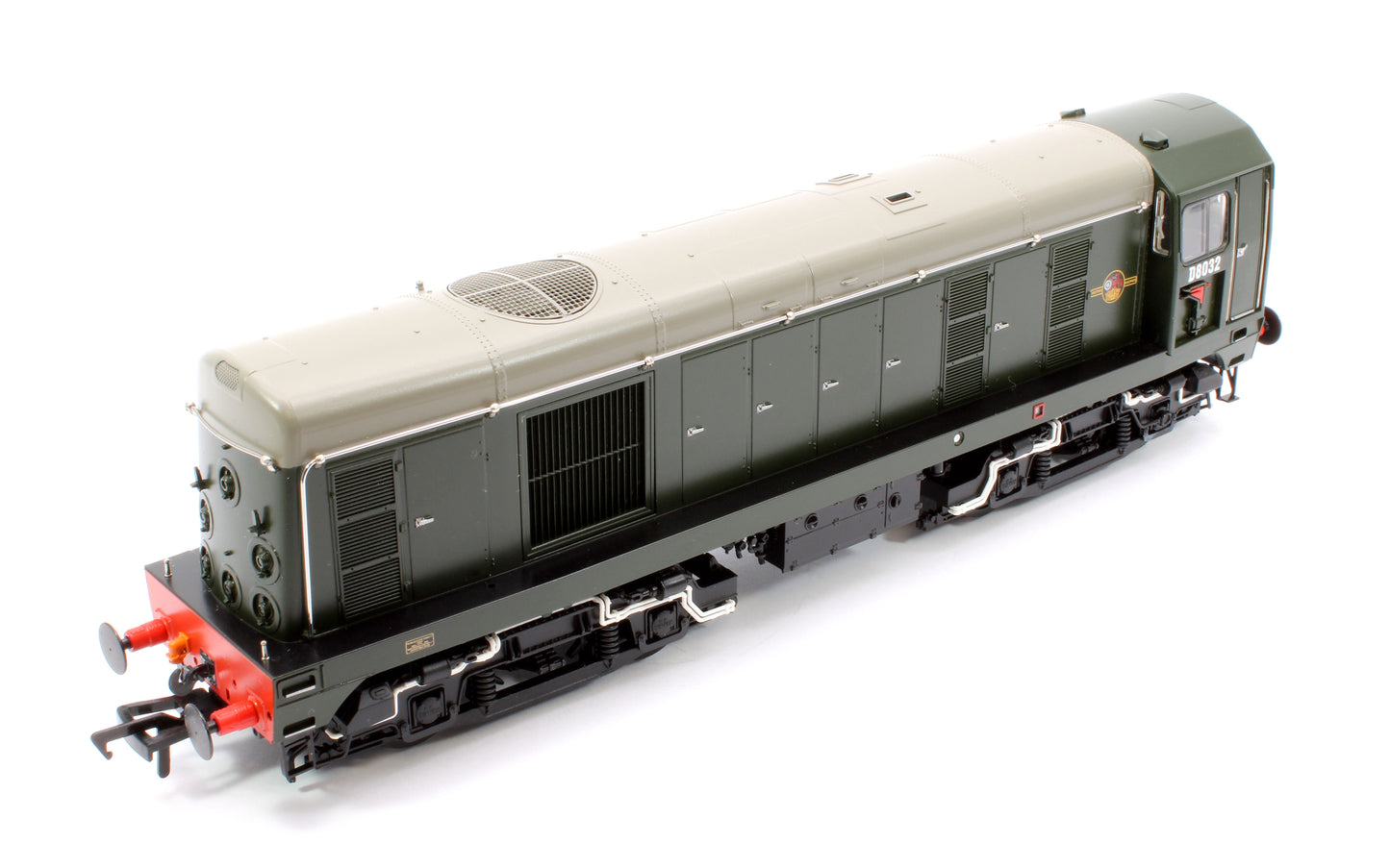 Class 20/0 Disc Headcode & Tablet Catcher D8032 BR Green (Late Crest) Diesel Locomotive - Sound Fitted