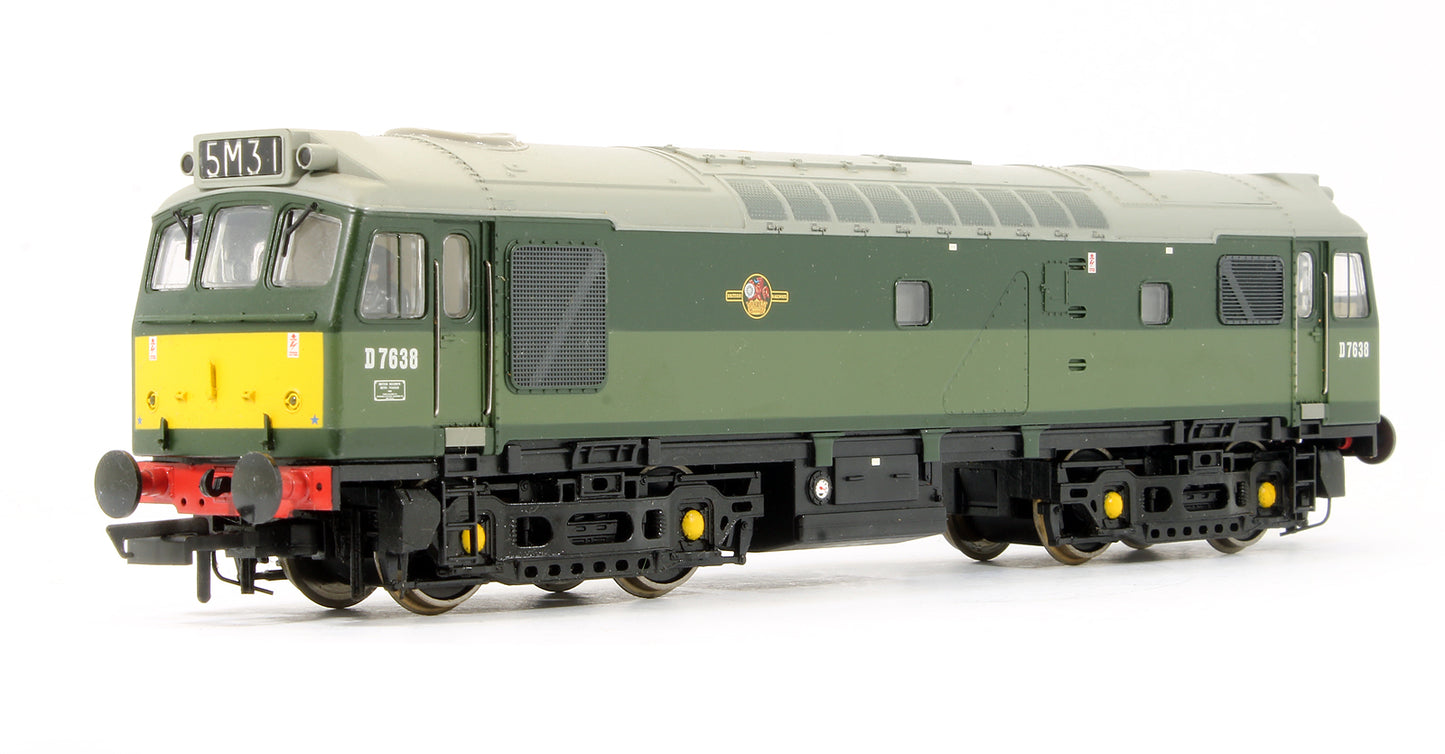 Pre-Owned 32-401DS Class 25/3 'D7638' BR Two Tone Green Diesel Locomotive (DCC Sound Fitted)