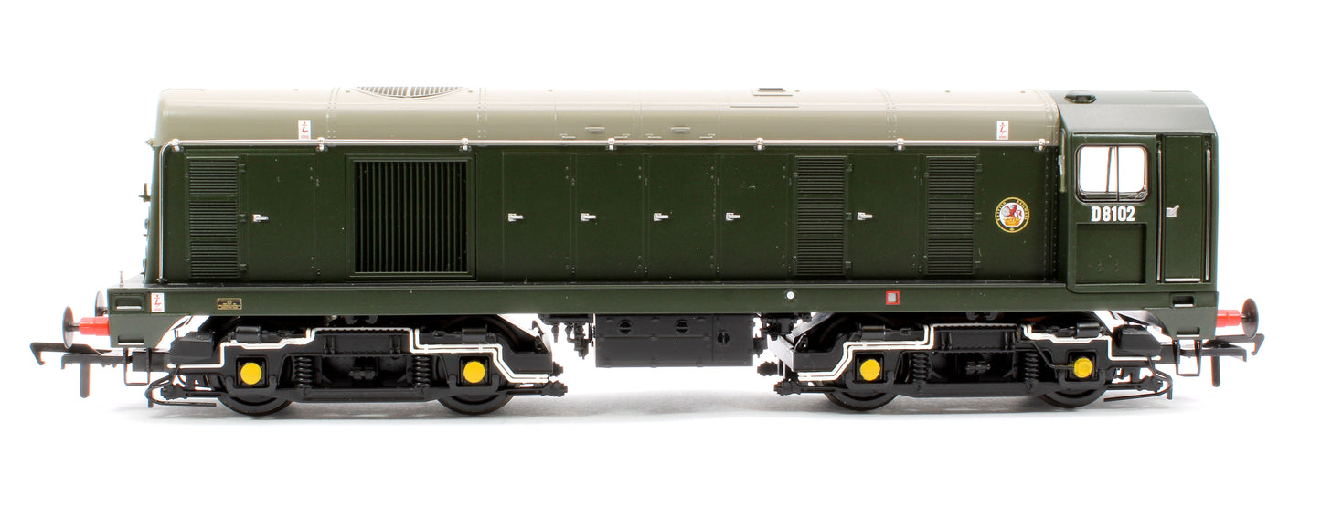 Class 20/0 Disc Headcode & Tablet Catcher D8102 BR Green (Roundel) Diesel Locomotive