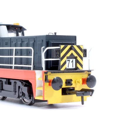 Hunslet Bo-Bo in British Steel Blue No.71 Diesel Locomotive - DCC Fitted