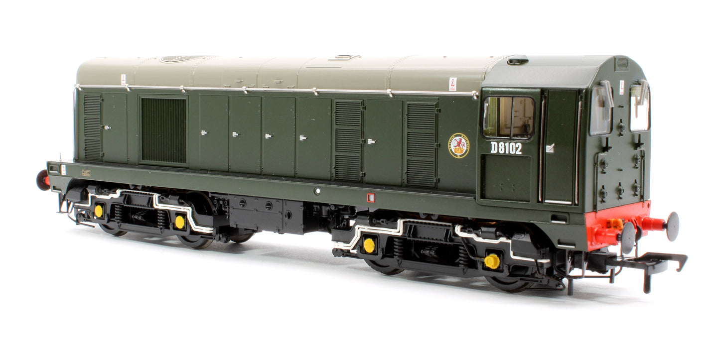 Class 20/0 Disc Headcode & Tablet Catcher D8102 BR Green (Roundel) Diesel Locomotive