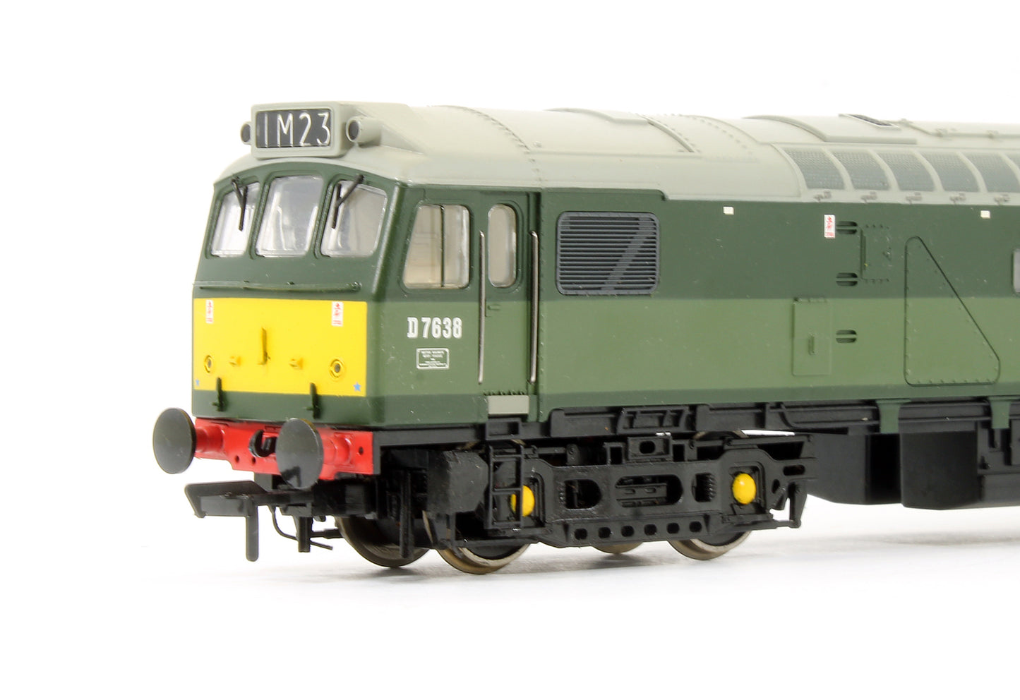 Pre-Owned 32-401DS Class 25/3 'D7638' BR Two Tone Green Diesel Locomotive (DCC Sound Fitted)
