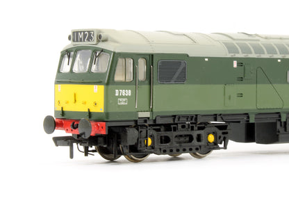 Pre-Owned 32-401DS Class 25/3 'D7638' BR Two Tone Green Diesel Locomotive (DCC Sound Fitted)