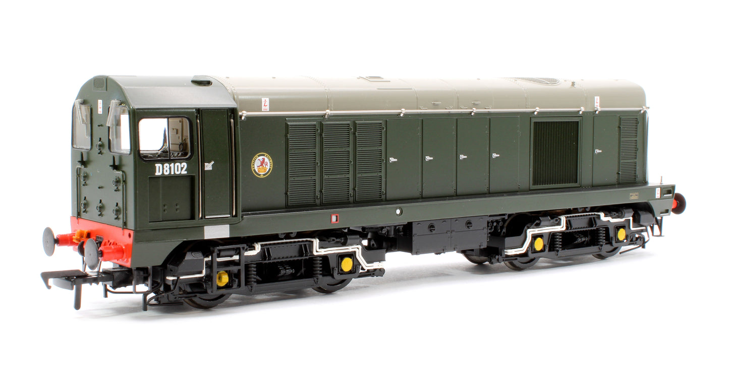 Class 20/0 Disc Headcode & Tablet Catcher D8102 BR Green (Roundel) Diesel Locomotive