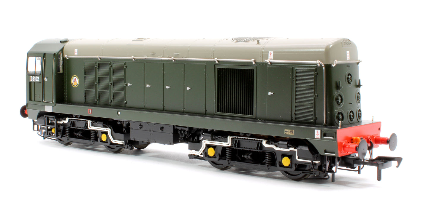 Class 20/0 Disc Headcode & Tablet Catcher D8102 BR Green (Roundel) Diesel Locomotive