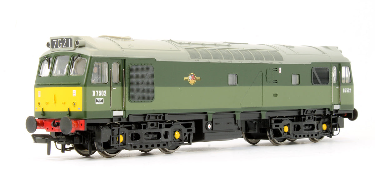 32-406 Pre-Owned Class 25/3 'D7502' BR Two Tone Green Diesel Locomotive - DCC Sound