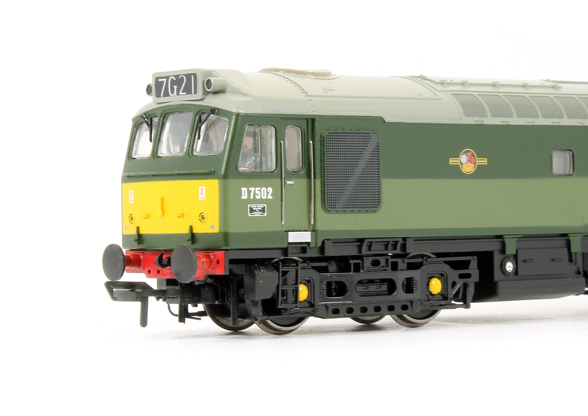 32-406 Pre-Owned Class 25/3 'D7502' BR Two Tone Green Diesel Locomotive - DCC Sound