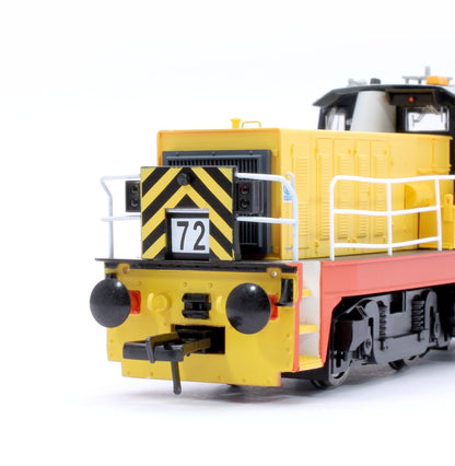 Hunslet Bo-Bo in British Steel Yellow/Blue No.72 Diesel Locomotive - DCC Fitted