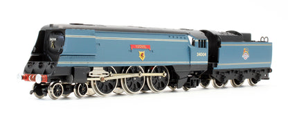 Pre-Owned BR Blue 4-6-2 Streamlined West Country Class 'Yeovil' 34004 Steam Locomotive