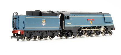 Pre-Owned BR Blue 4-6-2 Streamlined West Country Class 'Yeovil' 34004 Steam Locomotive