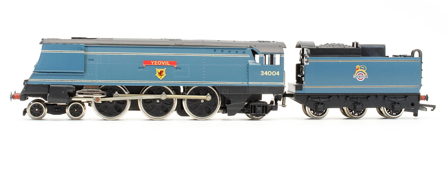 Pre-Owned BR Blue 4-6-2 Streamlined West Country Class 'Yeovil' 34004 Steam Locomotive