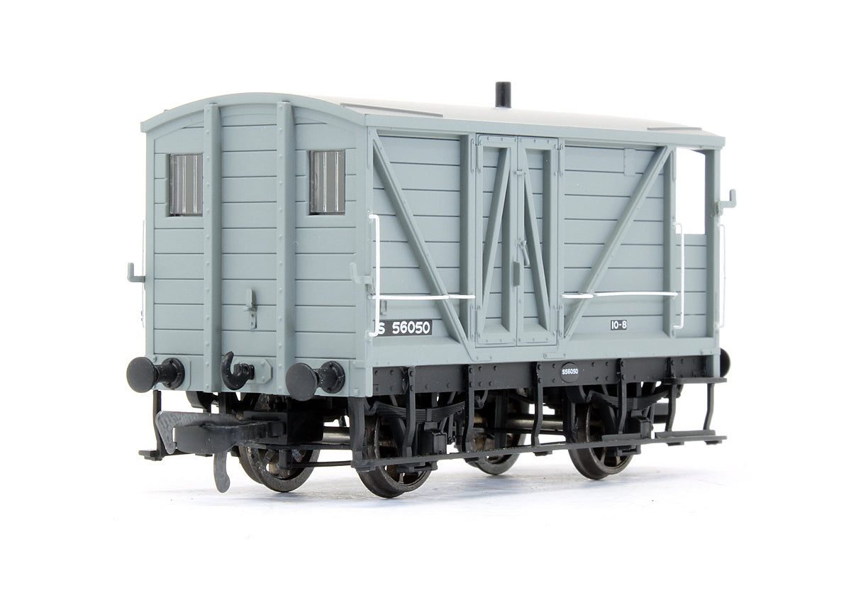 Pre-Owned LSWR 10T Goods Brake Van 'S56050' BR Grey Isle Of Wight