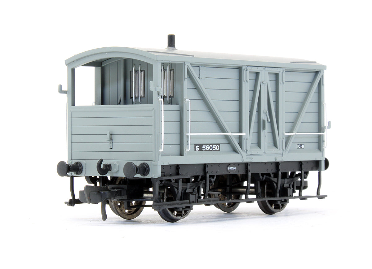 Pre-Owned LSWR 10T Goods Brake Van 'S56050' BR Grey Isle Of Wight