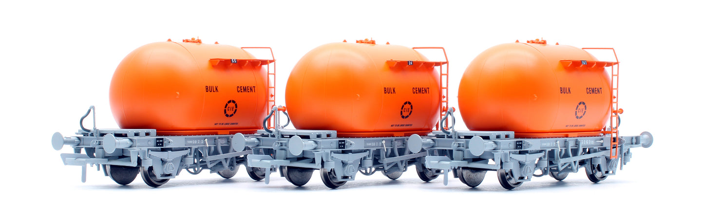 CIE Bulk Cement Wagon - Orange - Pack 2