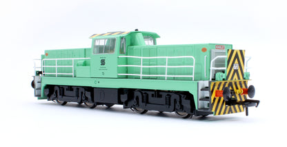 Hunslet Bo-Bo in Delivery Green No.73 Diesel Locomotive - DCC Fitted