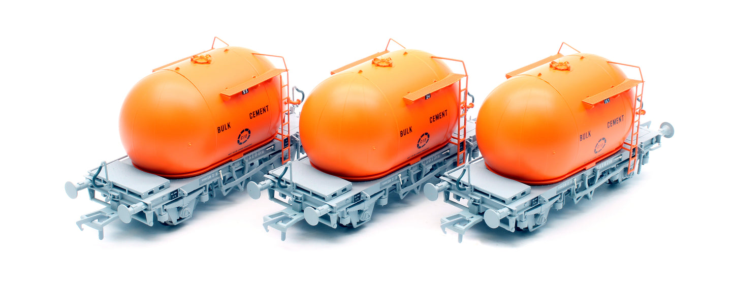 CIE Bulk Cement Wagon - Orange - Pack 2