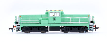 Hunslet Bo-Bo in Delivery Green No.73 Diesel Locomotive - DCC Fitted