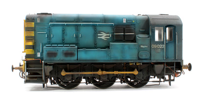 Class 09 022 BR Blue Diesel Shunter Locomotive - Heavily Weathered - DCC Sound