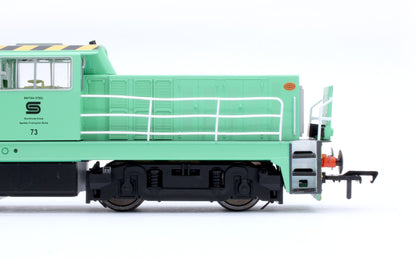 Hunslet Bo-Bo in Delivery Green No.73 Diesel Locomotive - DCC Sound