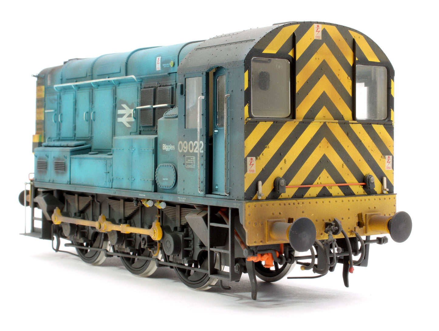 Class 09 022 BR Blue Diesel Shunter Locomotive - Heavily Weathered - DCC Sound