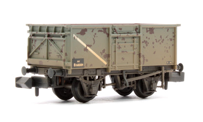 BR 16T Steel Mineral Wagon with Top Flap Doors BR Grey No. B168339 - Weathered