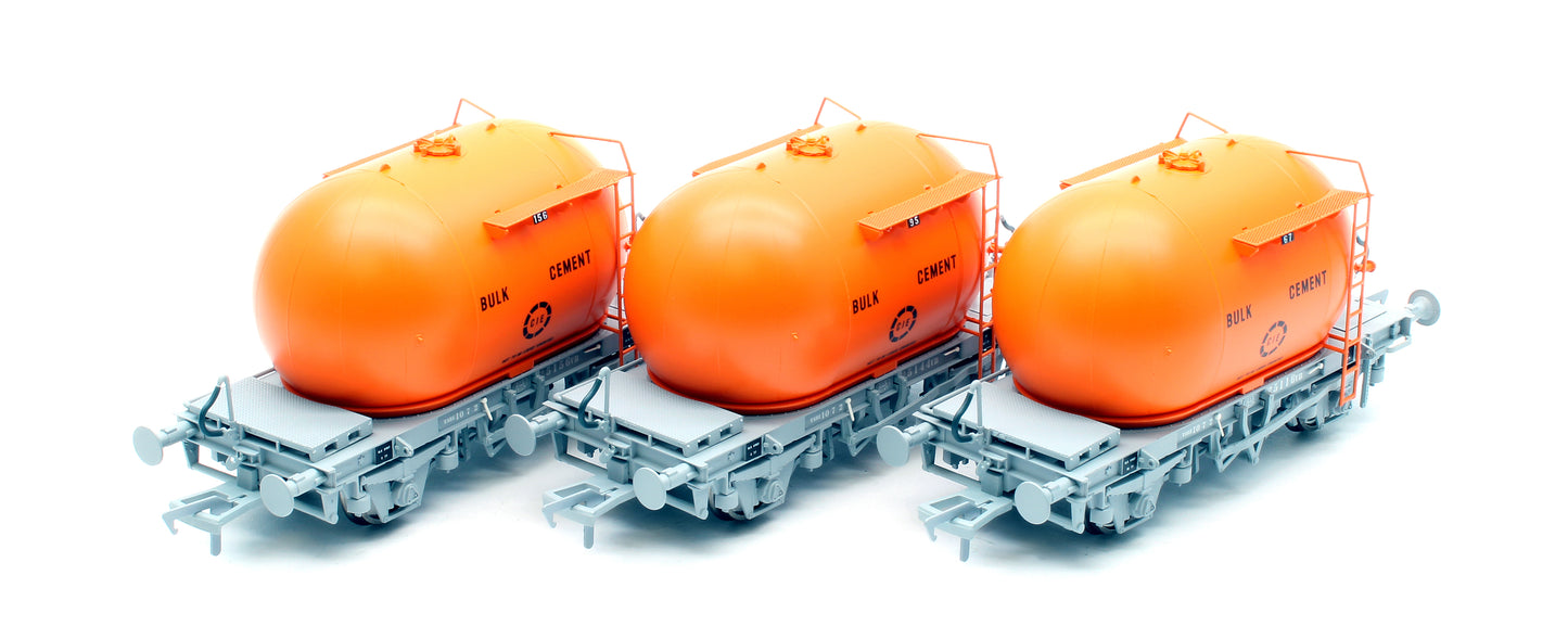 CIE Bulk Cement Wagon - Orange - Pack 3