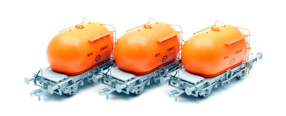 CIE Bulk Cement Wagon - Orange - Pack 3