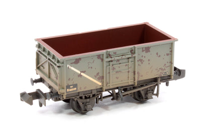 BR 16T Steel Mineral Wagon with Top Flap Doors BR Grey No. B165149 - Weathered