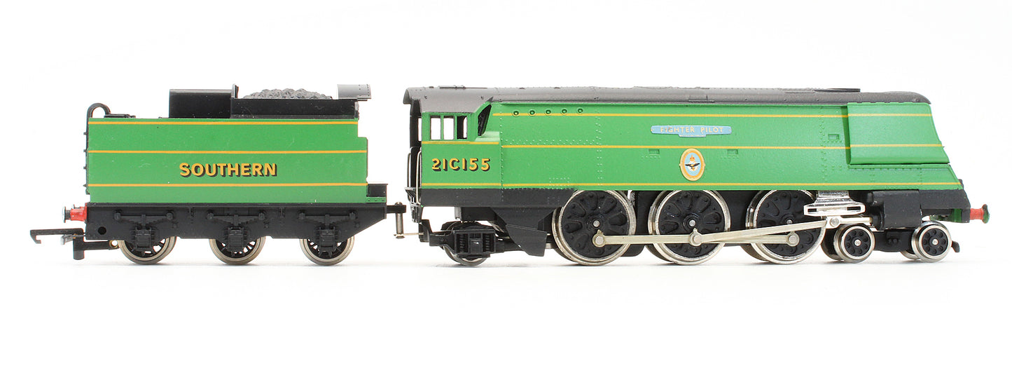 Pre-Owned SR Green 4-6-2 Streamlined Battle Of Britain Class 'Fighter Pilot' 2ICI55 Steam Locomotive