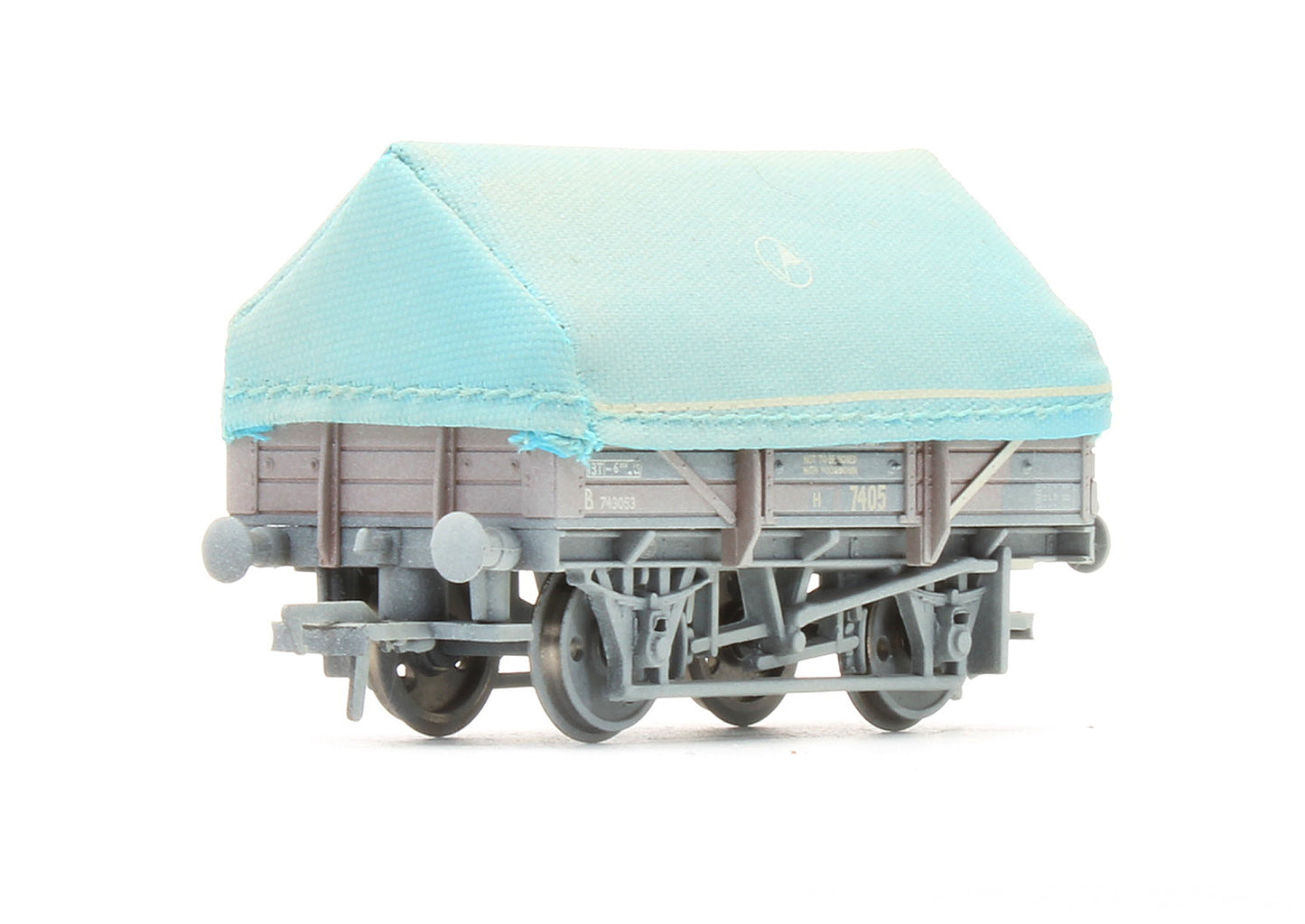Pre-Owned 33-081C 5 Plank BR Bauxite China Clay Wagon With Hood 'B743053' - Weathered