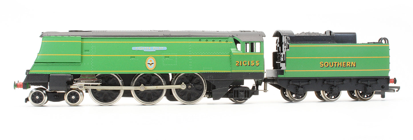 Pre-Owned SR Green 4-6-2 Streamlined Battle Of Britain Class 'Fighter Pilot' 2ICI55 Steam Locomotive