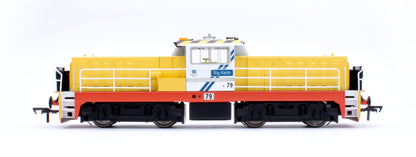 Hunslet Bo-Bo in British Steel Yellow/White "Big Keith" No.79 Diesel Locomotive - DCC Sound