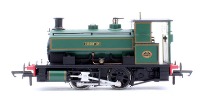 Pre-Owned Andrew Barclay 0-4-0ST 14" 2134 'Coronation" Lined Green Steam Locomotive
