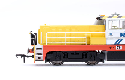 Hunslet Bo-Bo in British Steel Yellow/White "Big Keith" No.79 Diesel Locomotive - DCC Fitted