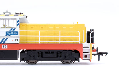 Hunslet Bo-Bo in British Steel Yellow/White "Big Keith" No.79 Diesel Locomotive - DCC Sound