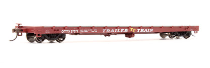 Pre-Owned ATH97070 Trailer Train (Brown Logo) 60' Flat Car - Road #97079