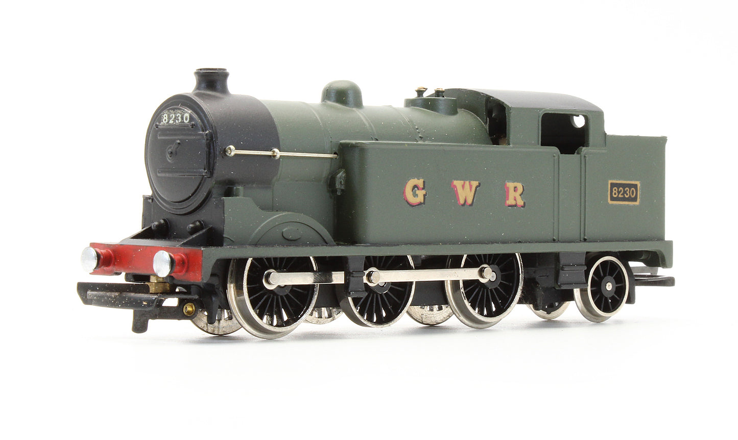 Pre-Owned GWR Unlined Green 0-6-2 Tank '8230' Steam Locomotive