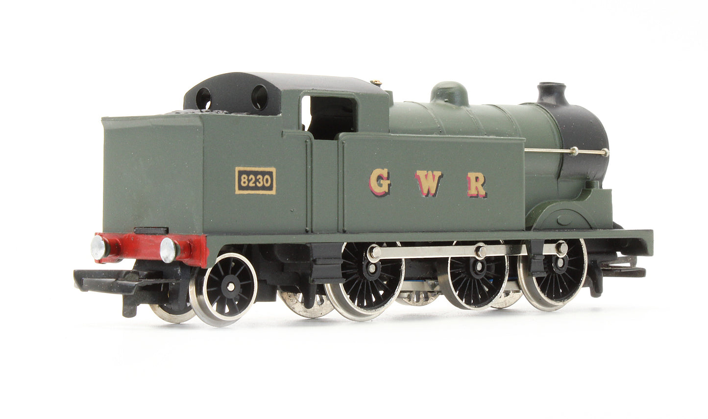 Pre-Owned GWR Unlined Green 0-6-2 Tank '8230' Steam Locomotive