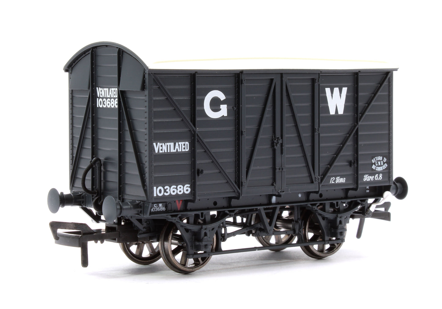 GWR 'Mink A' Dia. V14 No. 103686, GWR grey (16in lettering