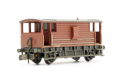 Pre-Owned 20 Ton Ex-LMS Brake Van BR Bauxite (Late) - Weathered