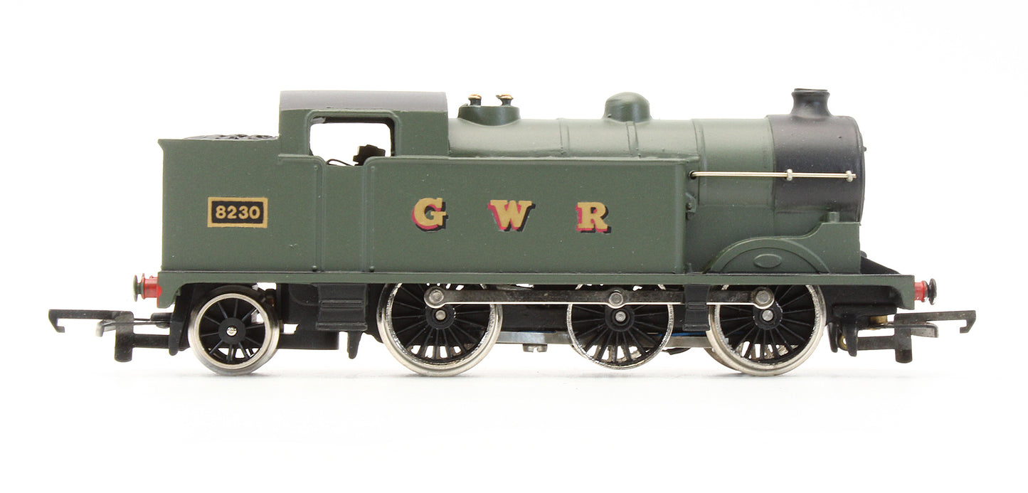 Pre-Owned GWR Unlined Green 0-6-2 Tank '8230' Steam Locomotive