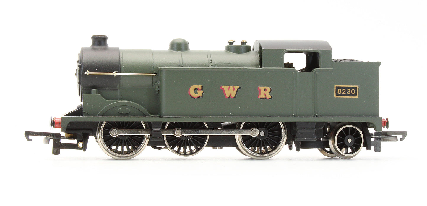 Pre-Owned GWR Unlined Green 0-6-2 Tank '8230' Steam Locomotive